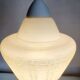Vintage pendant lamp in glaze, with relief structure, 1980s.