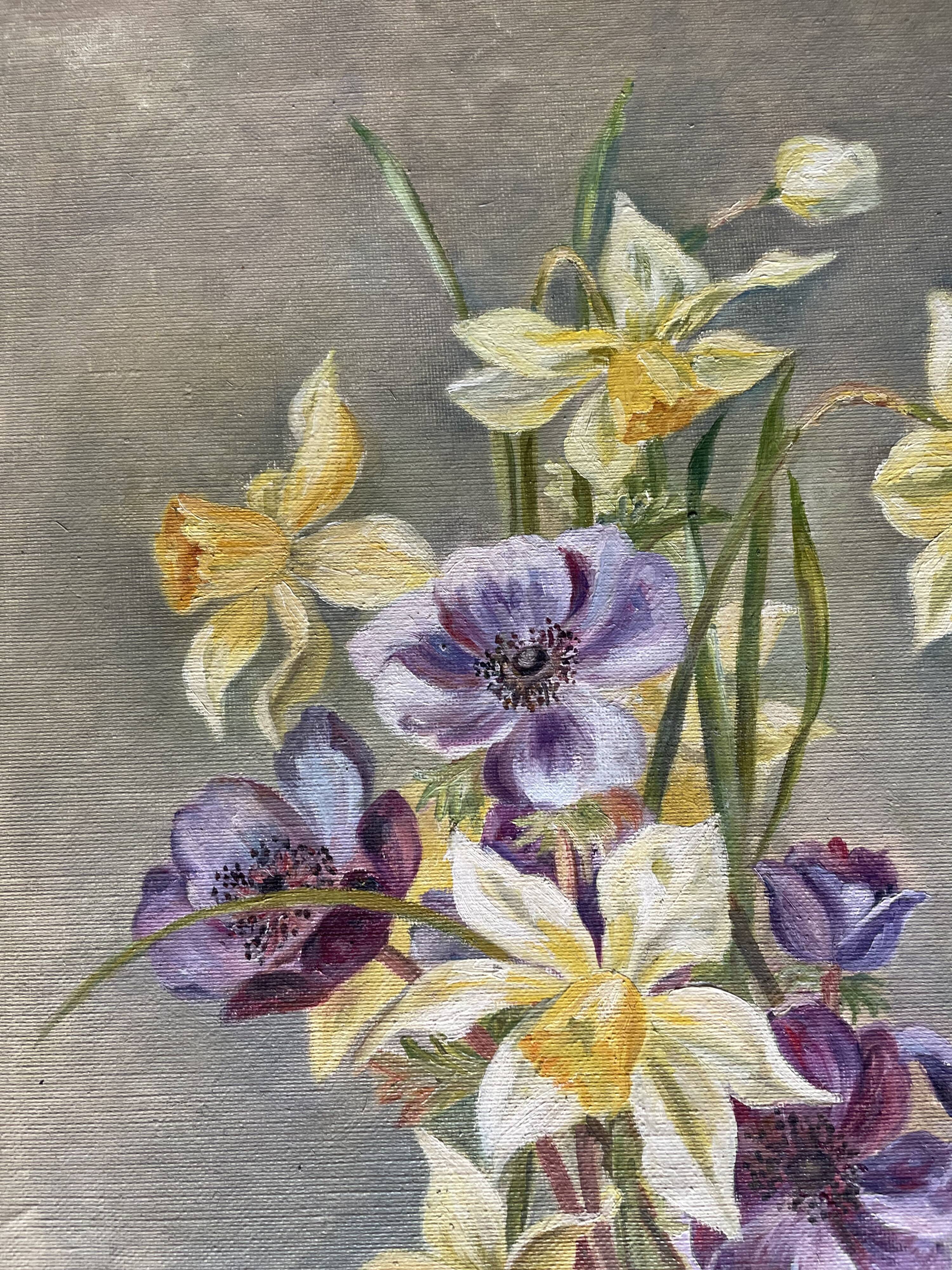 Antique floral painting