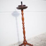 Vintage ashtray, ashtray on tripod wooden foot, push ashtray, tripod ashtray