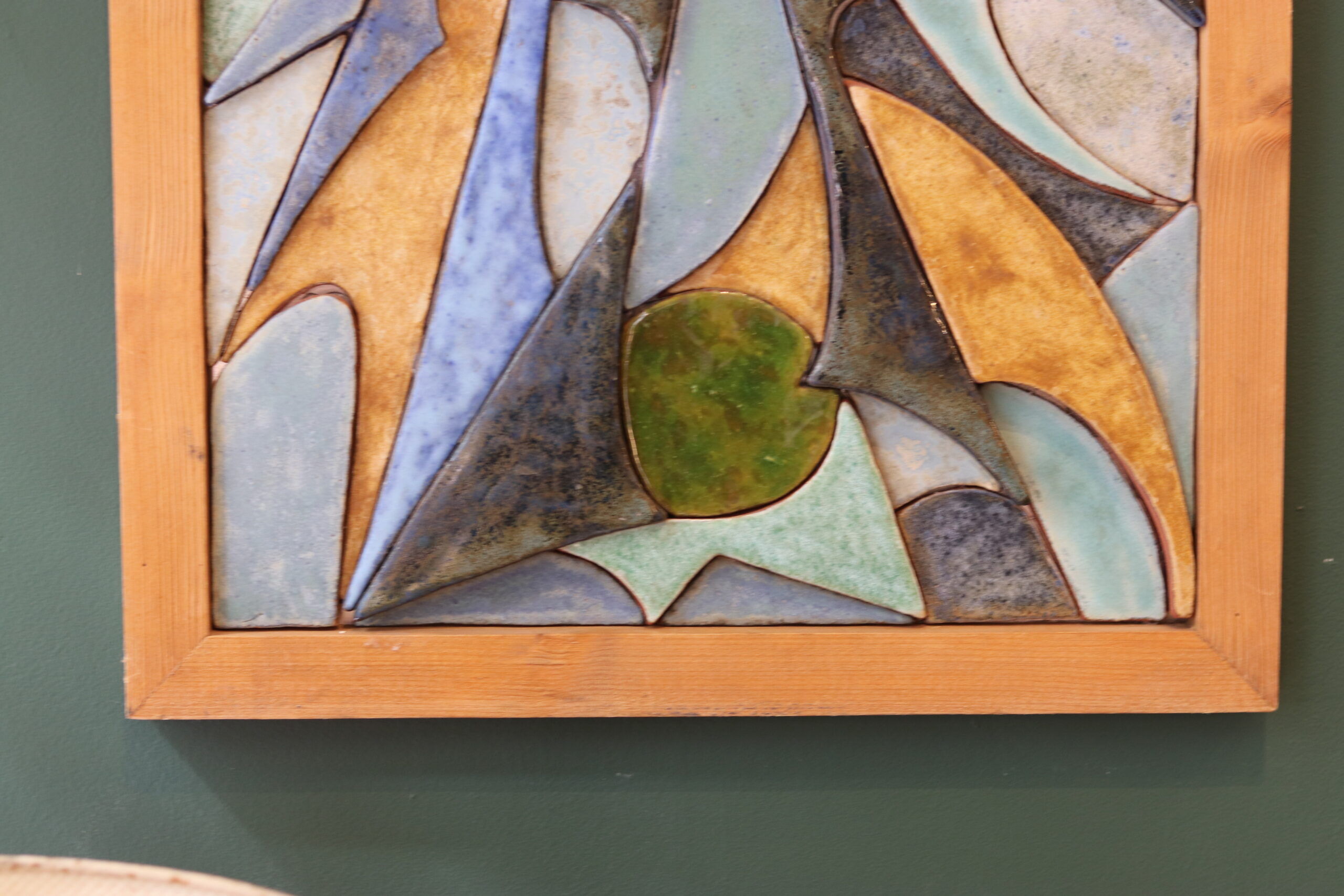 Belgian ceramic wall panel — late 1970s