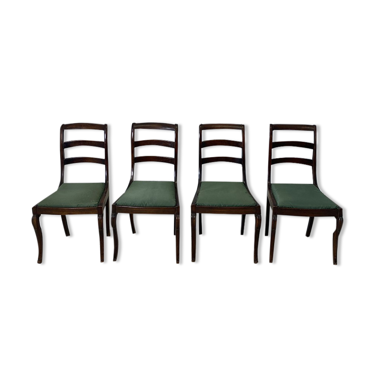Set of 4 nineteenth century mahogany chairs