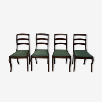 Set of 4 nineteenth century mahogany chairs