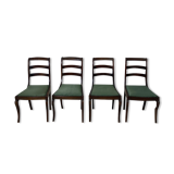 Set of 4 nineteenth century mahogany chairs