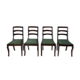 Ensemble de 4 chaises XIXème siècle en acajou
