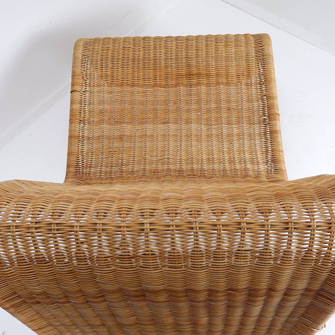 Ikea rattan and wickers long chair 1980s