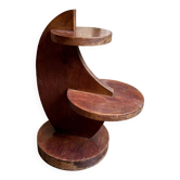 Side table, dark wood accent table 41 x 30 cm