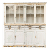 Very large antique pine dresser, 1950, beautiful original patina.