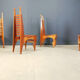 Chaises de salle à manger 'Calcar' postmodernes par Benoit Lange, années 1990.