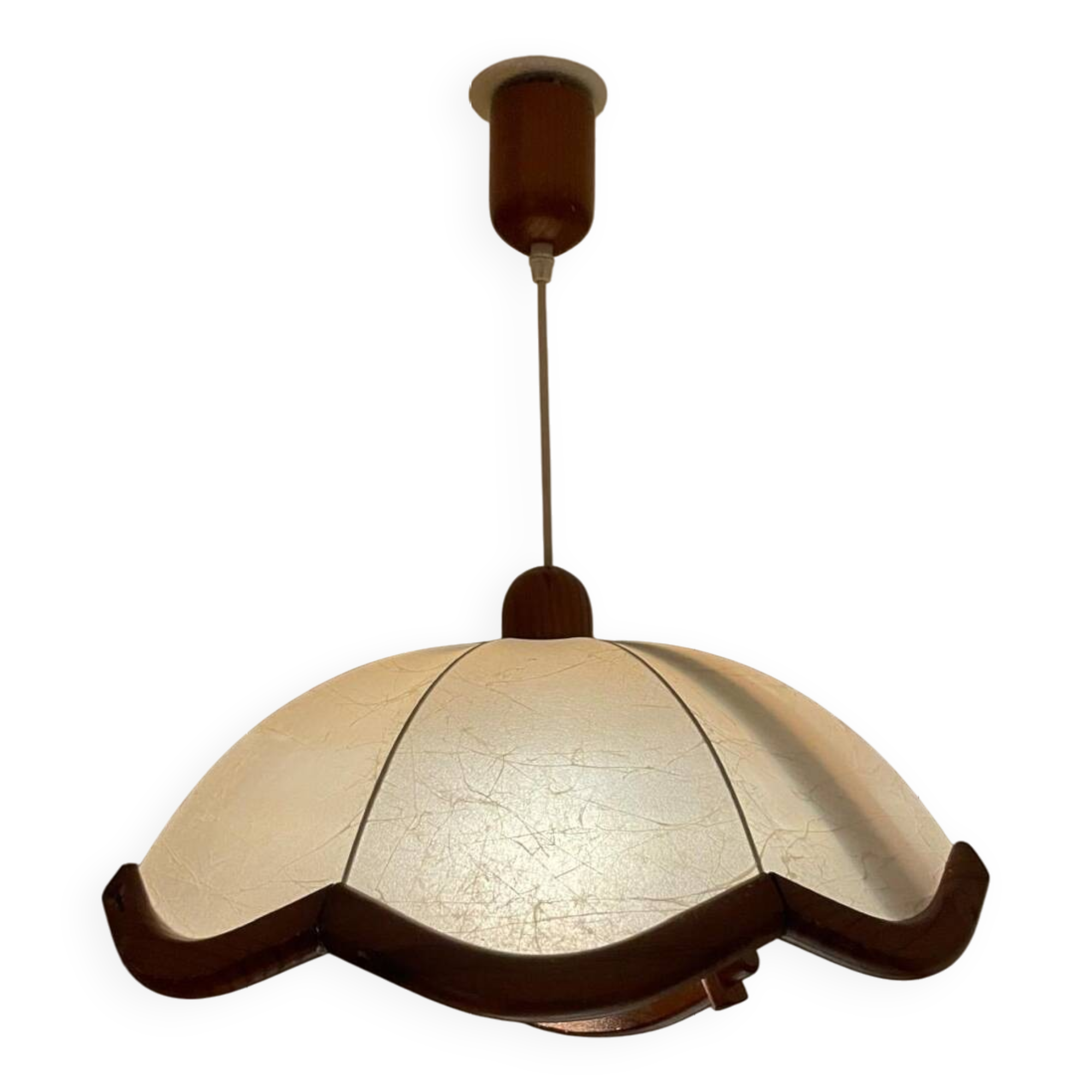 Lustre coupole fleur