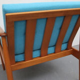Armchair in light blue from the 1960s