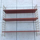 String shelf with 3 trays, vintage 60/70