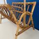 Vintage rattan magazine holder