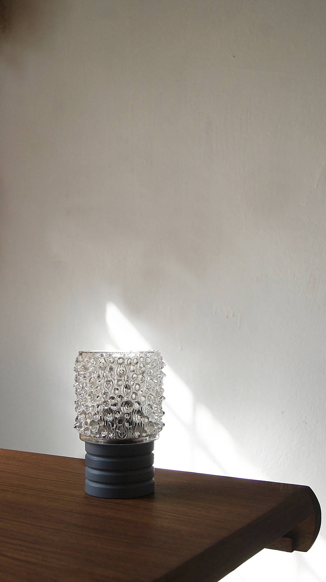 Mid-century blue table lamp, 1960s