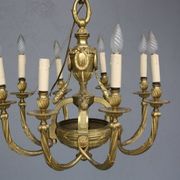 Louis XVI style gilt bronze chandelier