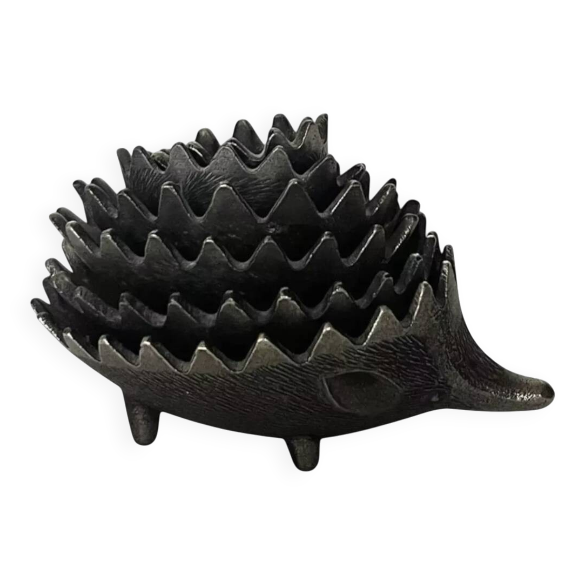 Famille de 6 Hérissons en métal par Walter Bosse, design 1950