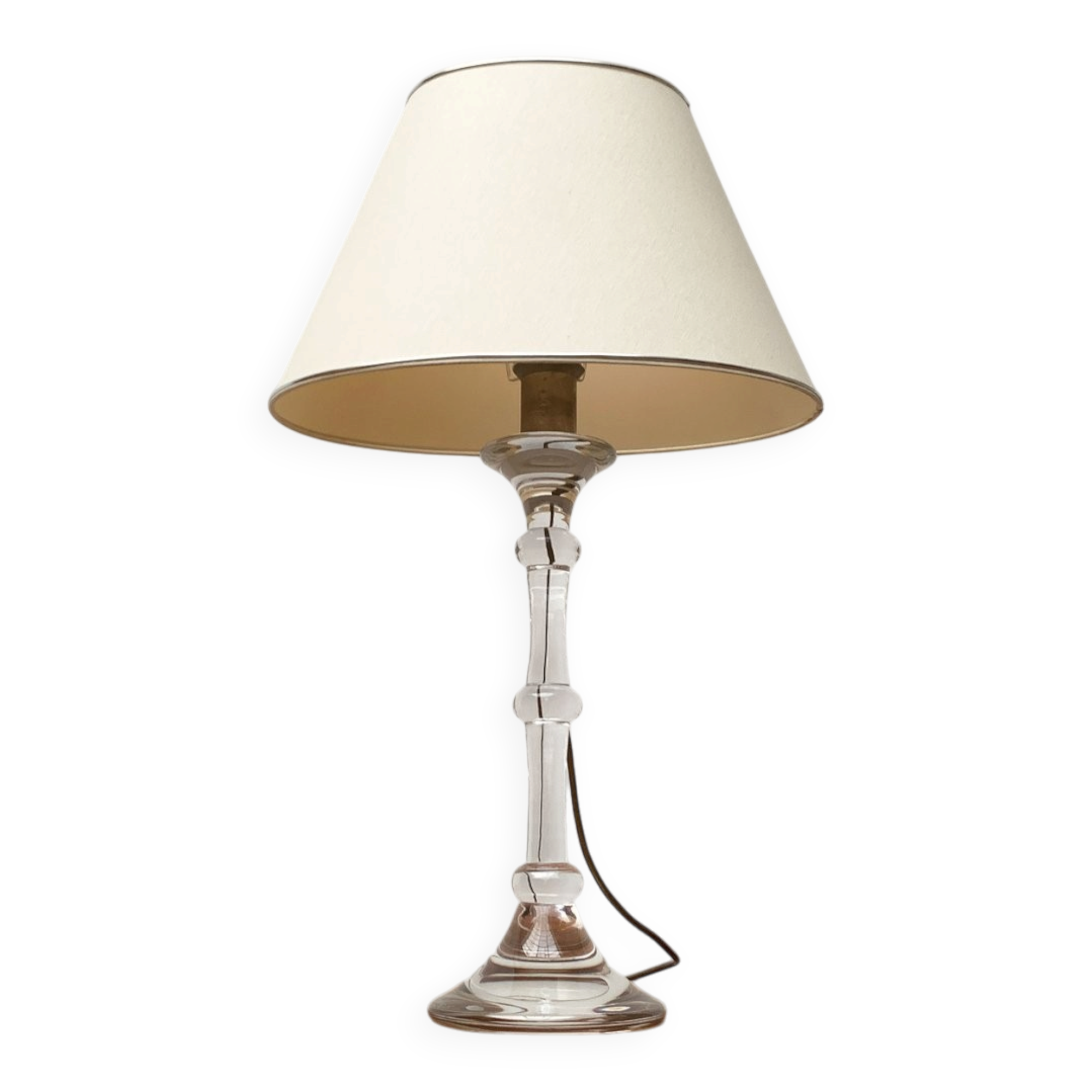 Mid-century German Tiffany glass table lamp by Ingo Maurer, 1960s.