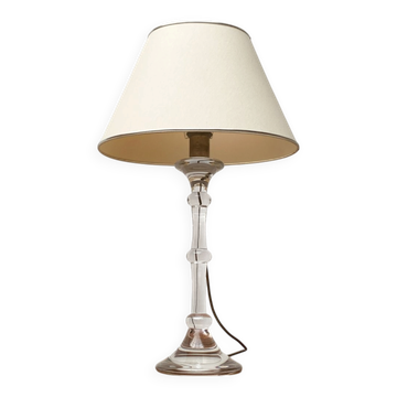 Mid-century German Tiffany glass table lamp by Ingo Maurer, 1960s.