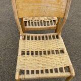 Pair of vintage Havana model chairs for Condorzio Sedie Frueli, Italy. 1960s