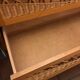 Commode scandinave vintage rotin