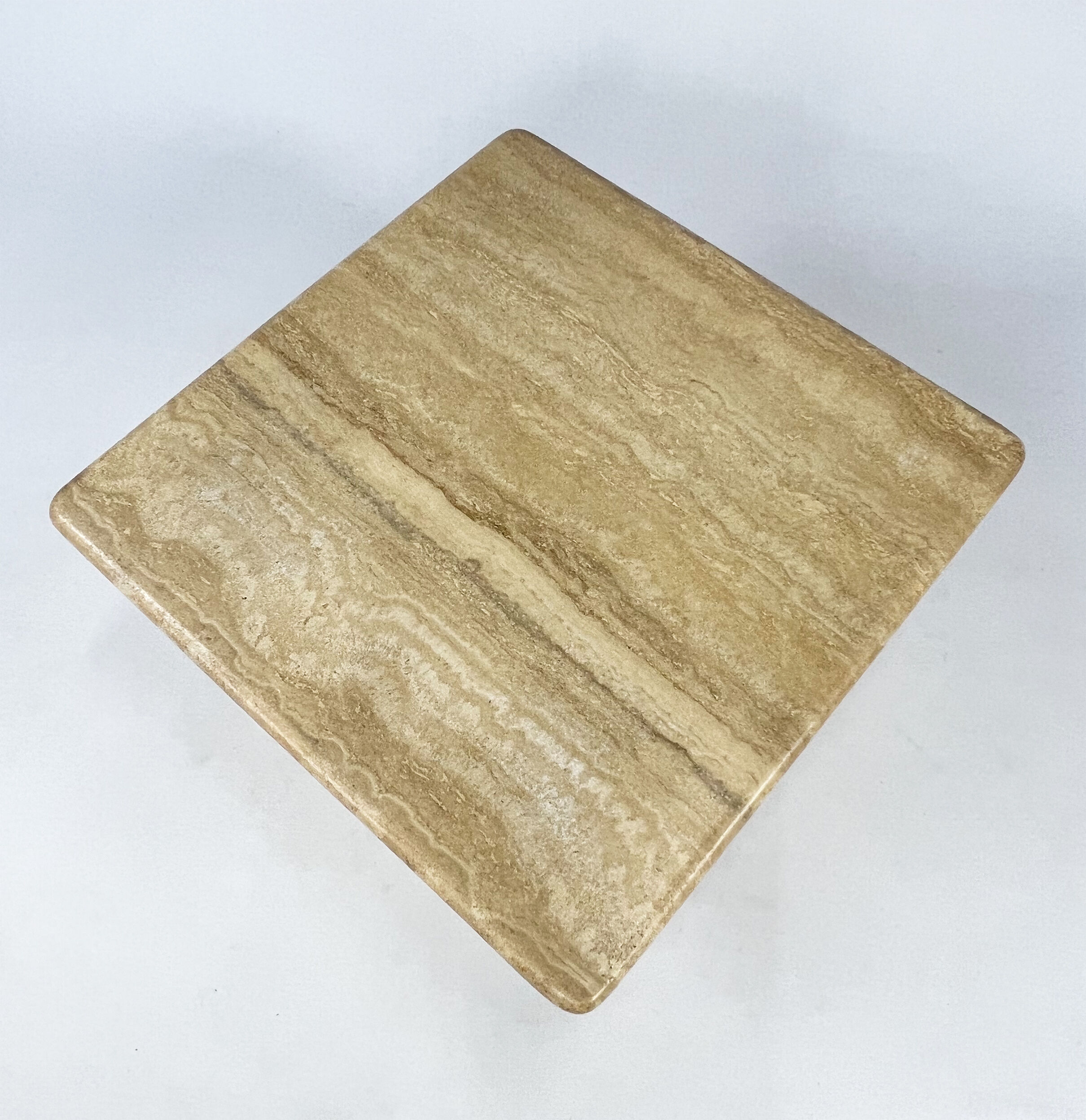 Vintage Italian Travertine Coffee Table, 1970s