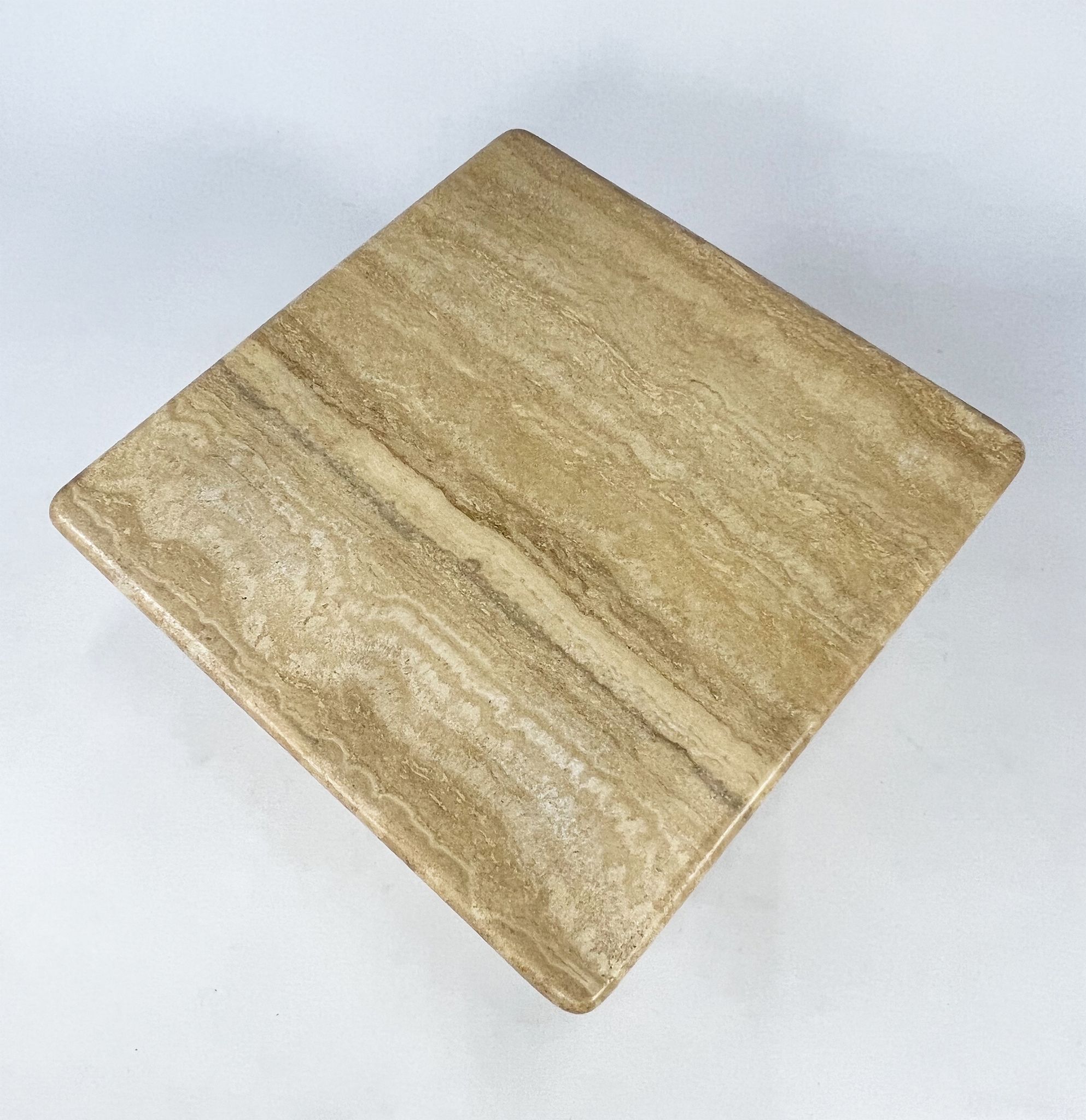 Vintage Italian Travertine Coffee Table, 1970s