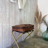 Vintage hotel luggage rack