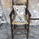High chair baby wood & mulched seat