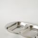 Rectangular stainless steel compartment dish, Design, 1970, 35 X 16 cm