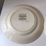 8 Terre de Fer dessert plates, 19th century