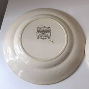 8 Terre de Fer dessert plates, 19th century
