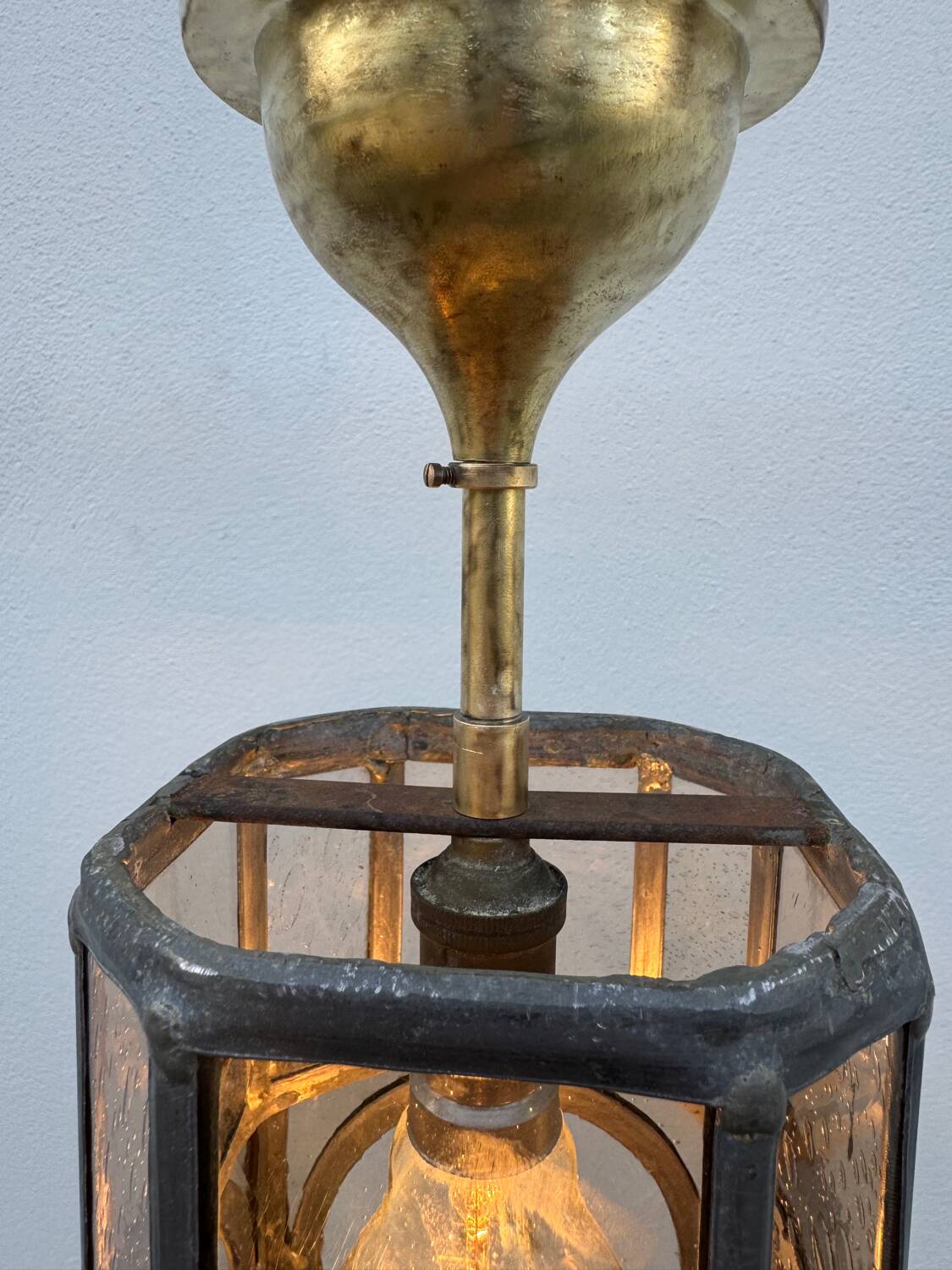 Lanterne vitrail Art Déco