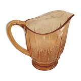 Pitcher pink glass 1960