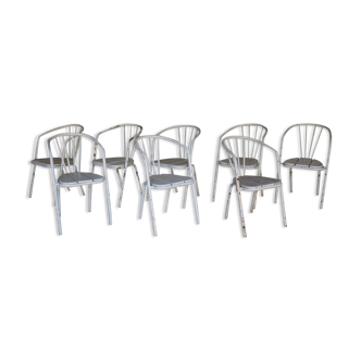 Lot de huit fauteuils Surpil par Julien Henri Porché 1930