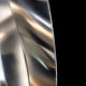 Large sculpture vase signed – polished mirror stainless steel – circa 199