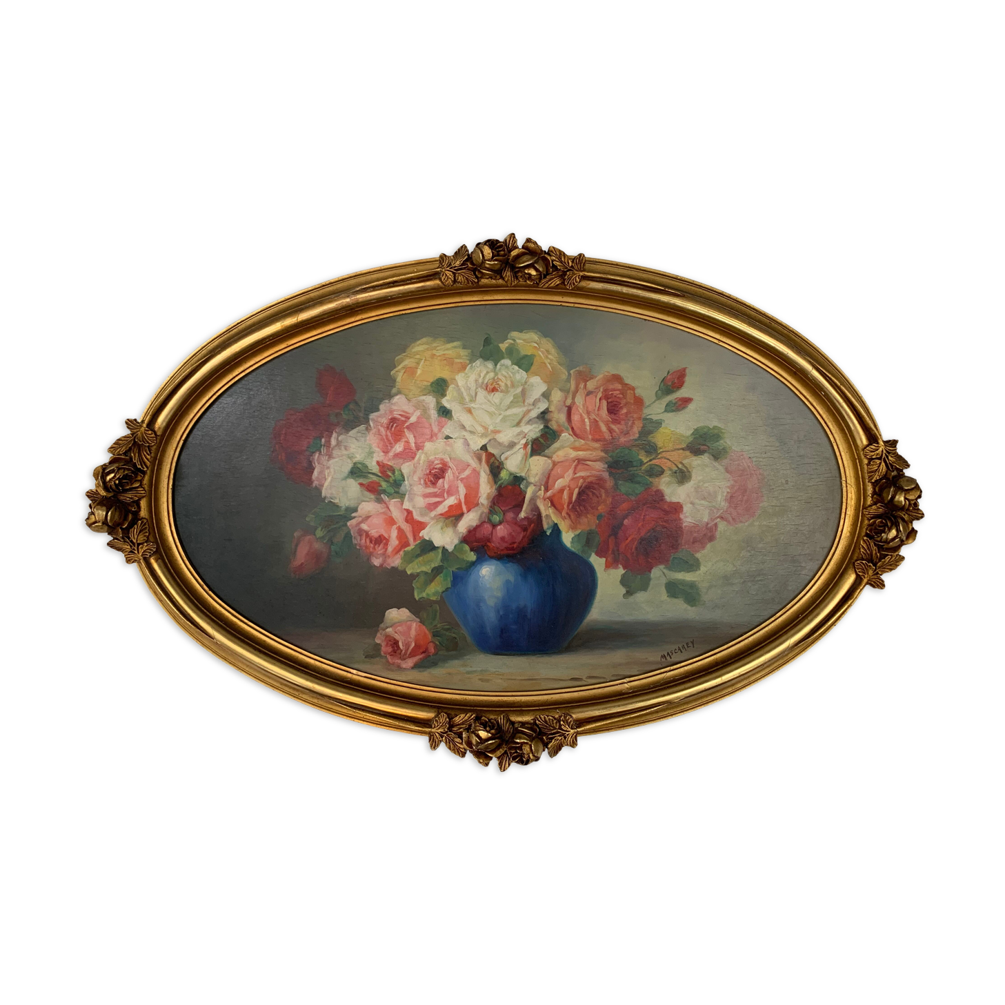 Painting bouquet of roses