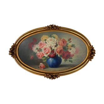 Tableau bouquet de roses