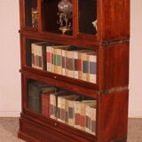 Globe Wernicke Library in Mahogany with 3 pieces and a small cabinet.