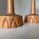 Oak table lamps by AB Stilarmatur Tranås, Sweden, 1960s, set of 2