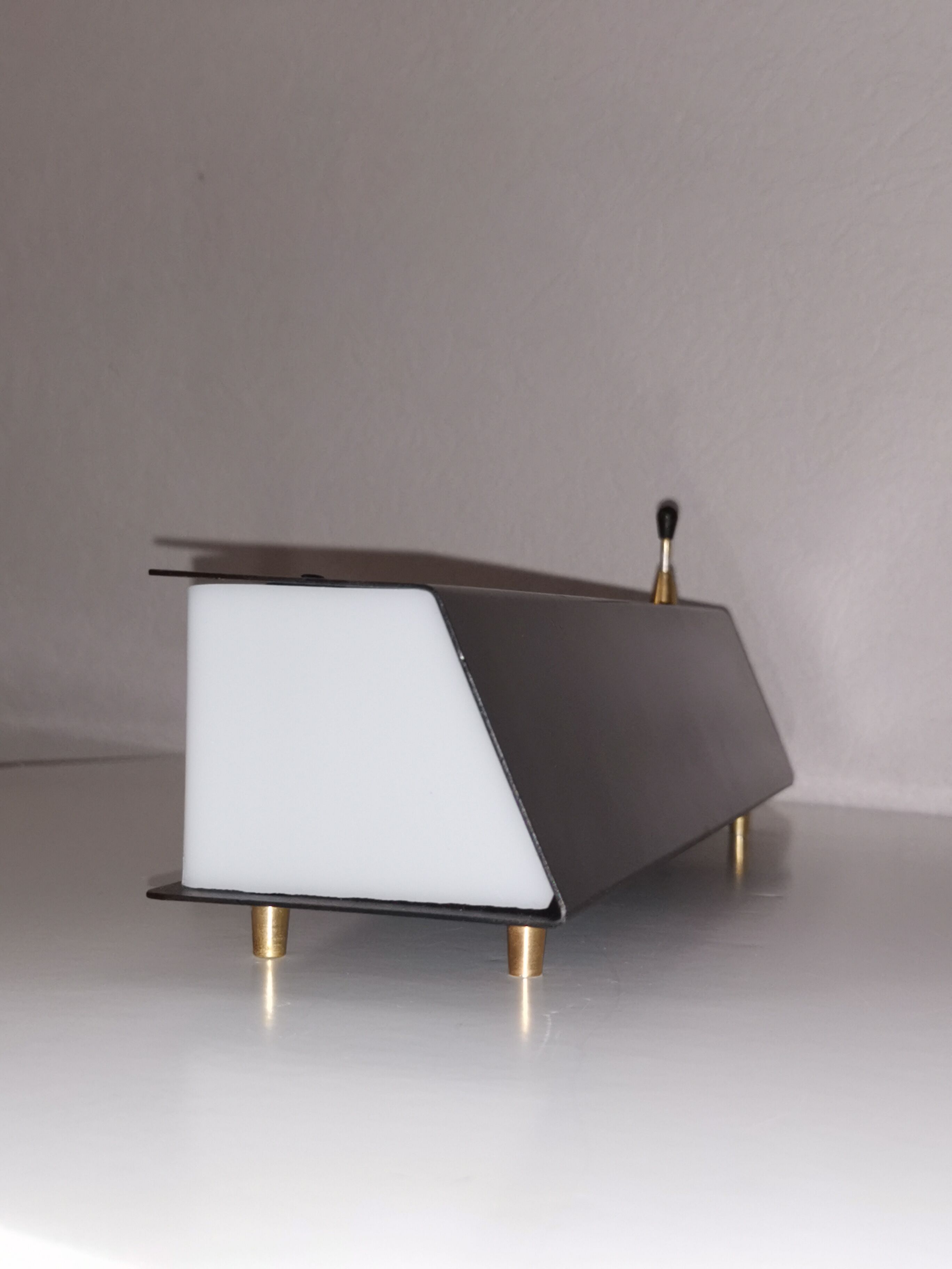 Arlus House metal plexiglass horizontal lamp, France, 1960