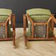 Four mid century armchairs vintage - set of 4 chairs