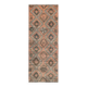 Vintage Turkish Oushak Handmade Wool Cotton Orange Runner Rug 107x290