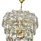 Kinkeldey lustre verre cristal , Autriche 1970