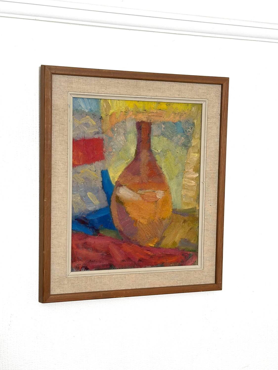 Swedish Oil on Canvas – “Vase”  by Britta Ringvall