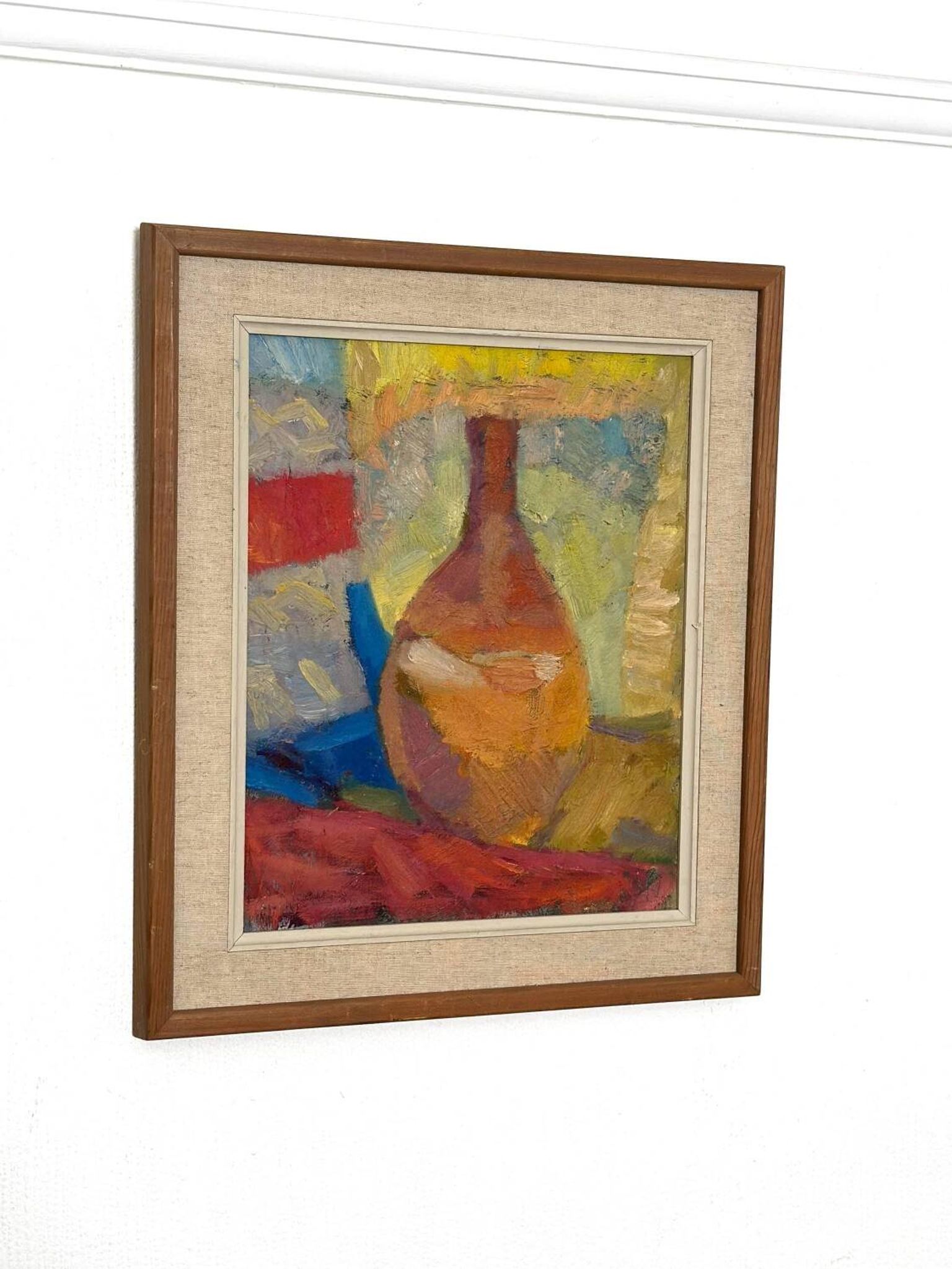 Swedish Oil on Canvas – “Vase”  by Britta Ringvall