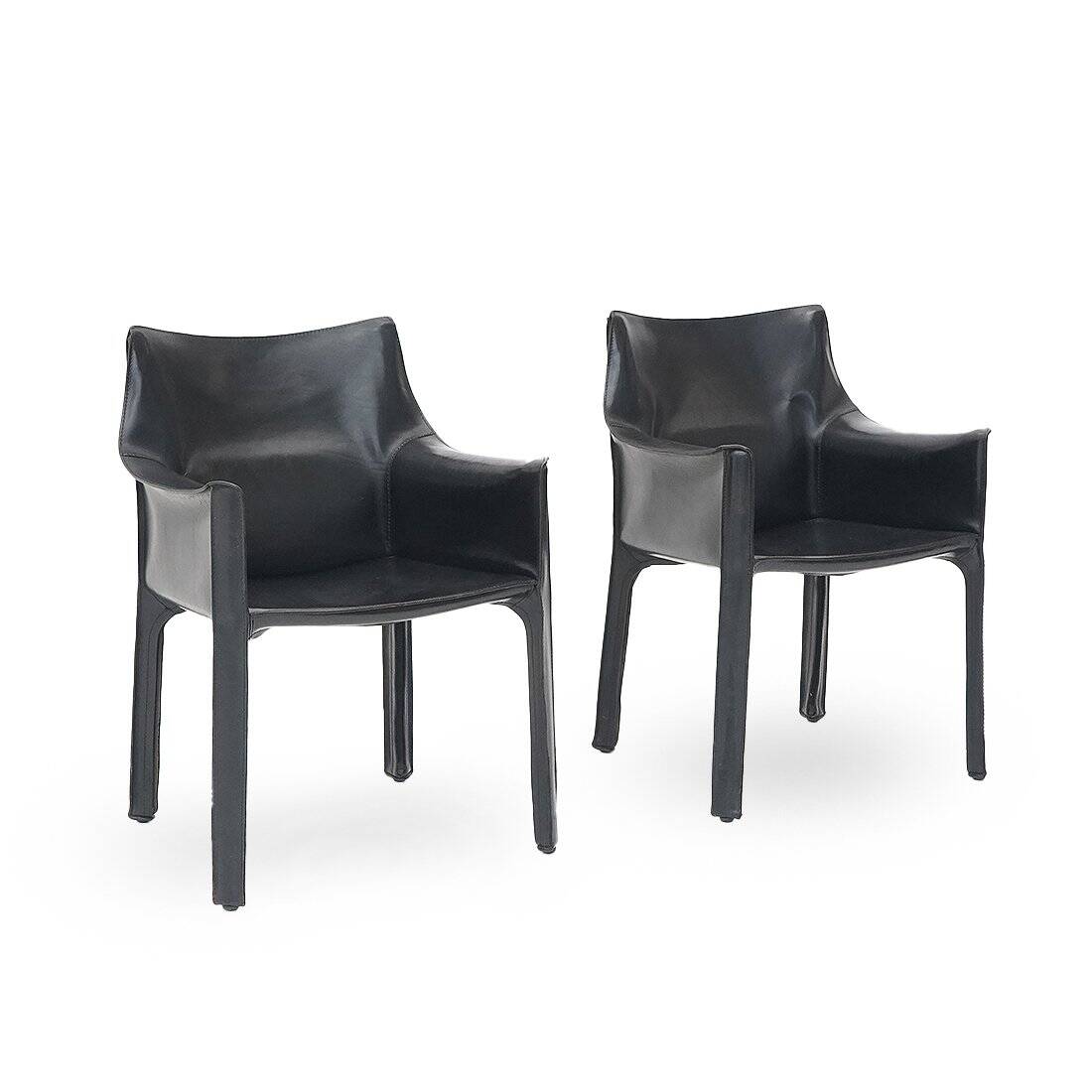 CAB armchairs by Mario Bellini for Cassina, 1970s, set of 2