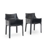 CAB armchairs by Mario Bellini for Cassina, 1970s, set of 2