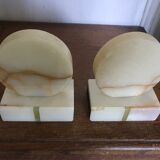 Art Deco marble bookends