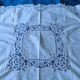 Nappe a the ou surnaple ancienne broderie richelieu