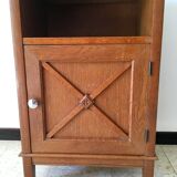 Vintage 50s oak bedside
