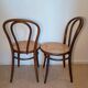 Caned bistro chairs